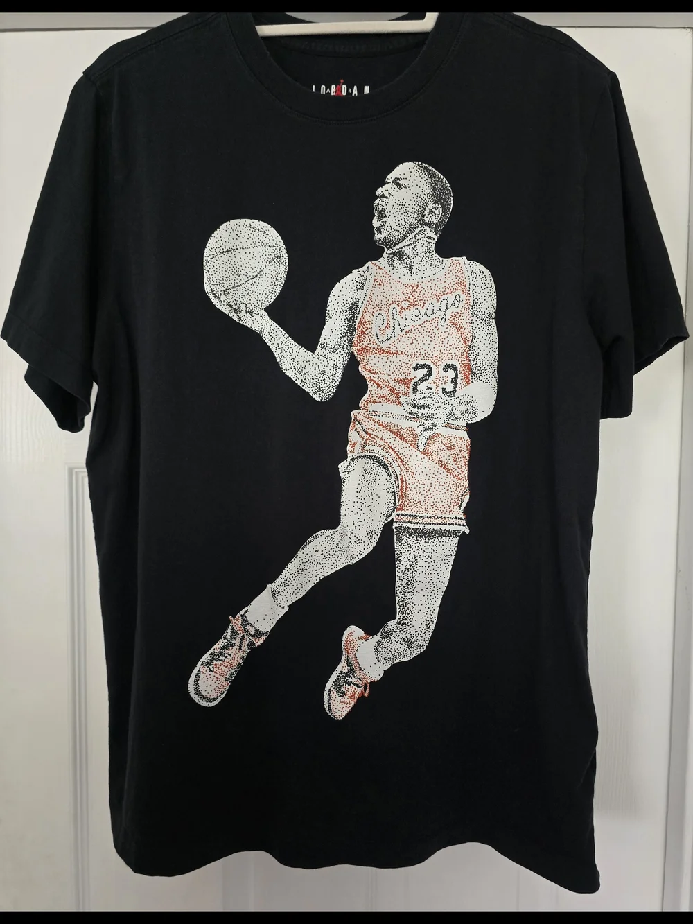 Nike Jordan Mens Take Flight T-Shirt Jumpman 100% Cotton Black Sail Size Large